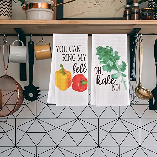 Funny Kitchen Towels, Cute Decorative Dish Towels Sets, Absorbent Waff –  SHANULKA Home Decor